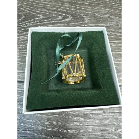 Swarovski Crystal Drum Christmas Ornament 2001 IN BOX 235894 - Picture 7 of 12
